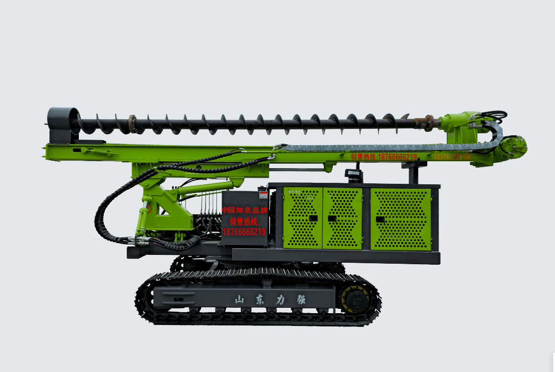 履带长螺旋油电两用打桩机