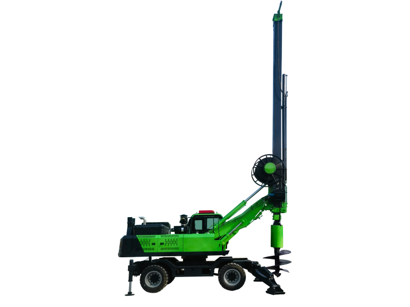 轮式360度四驱旋挖钻机