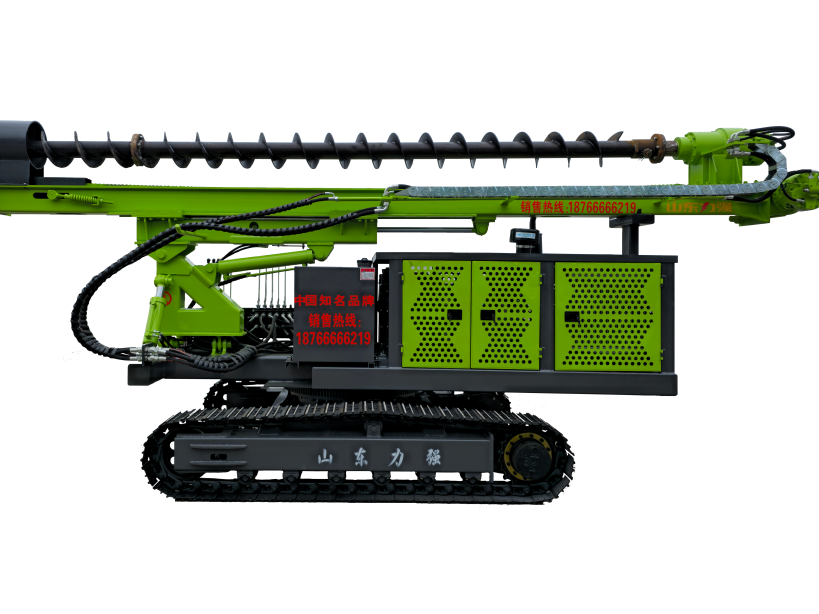 履带长螺旋油电两用打桩机