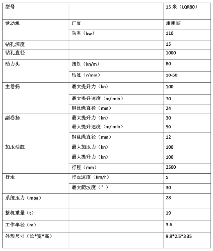履带锁杆旋挖钻机LQR-80