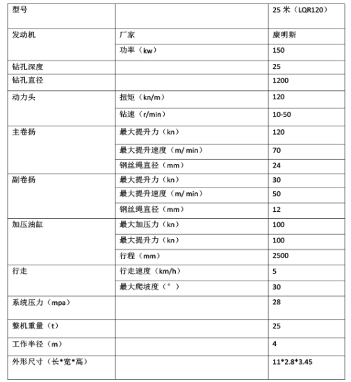 履带锁杆旋挖钻机LQR-120